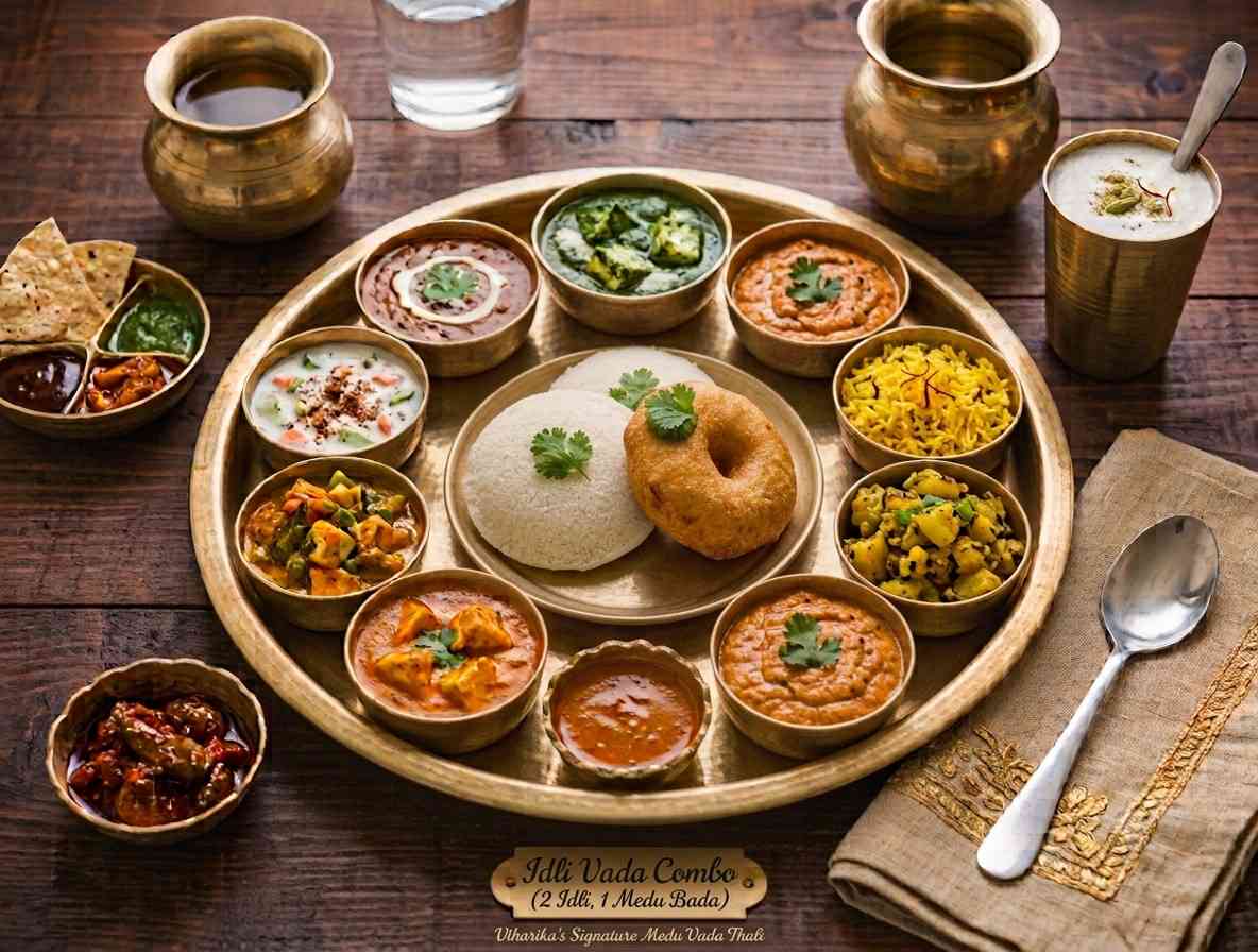 Idli Vada Combo (2 Idli, 1 Medu Bada)